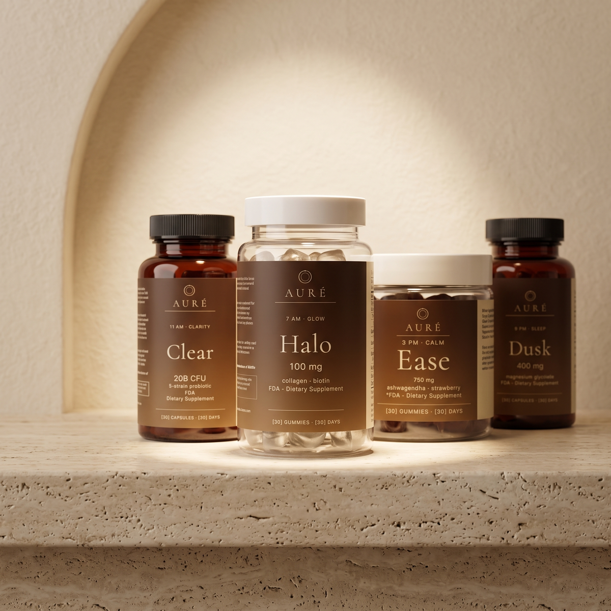 Halo 7 AM Glow Collagen Biotin Gummies