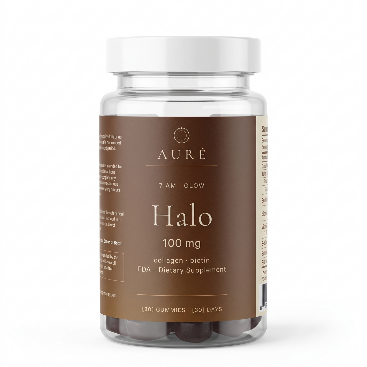 Halo 7 AM Glow Collagen Biotin Gummies
